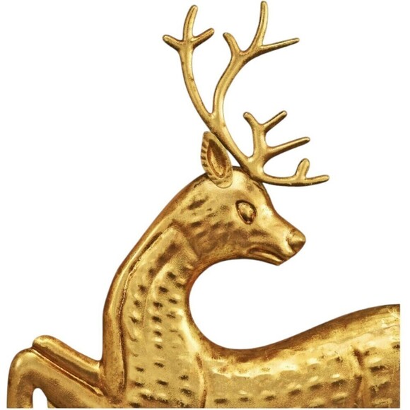 Metallic Leaping Deer Christmas Wall Décor Gold - Wondershop - Picture 8 of 9